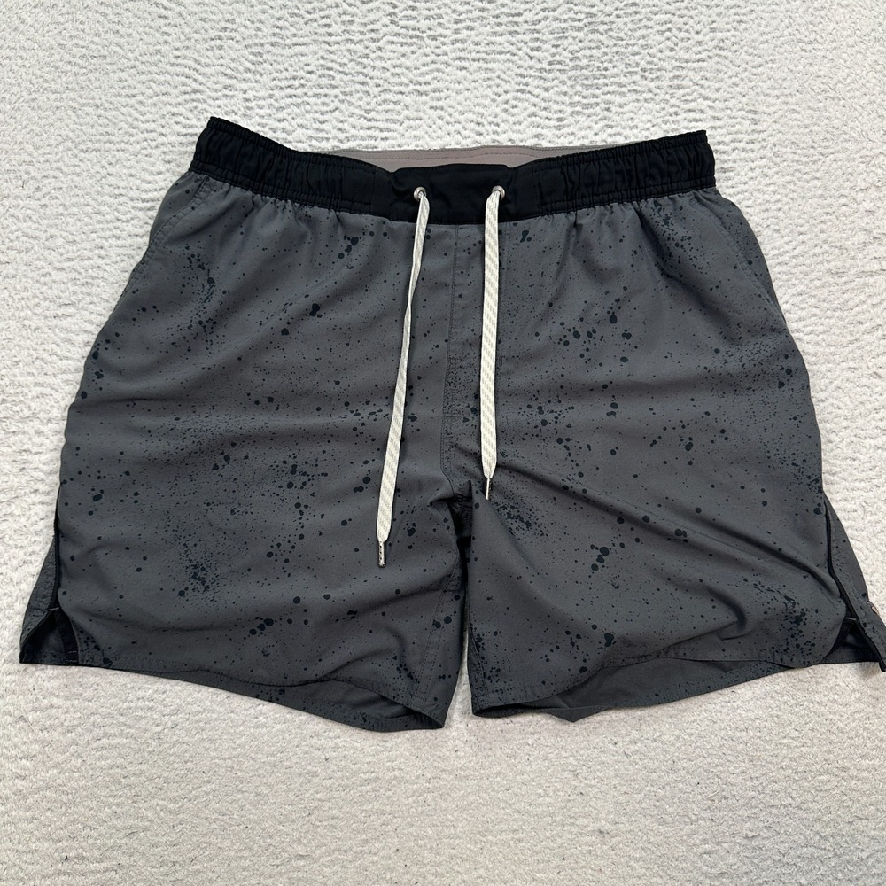 Vuori‎ Athletic Active Board Shorts Men's Size 32 Lined Splatter 6"